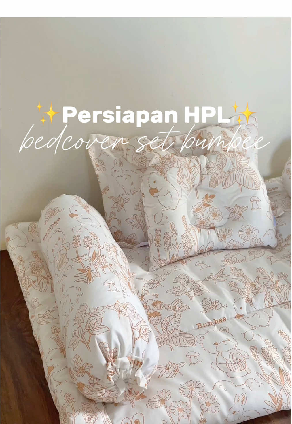 jadi gak sabar liat bayi kecilku tidur pake bedcover gemeyss ini 🥰 #bumbeecollection #BumbeeBedCoverSetBaby #persiapanlahiran #hplmaret2025 #persiapanhpl 