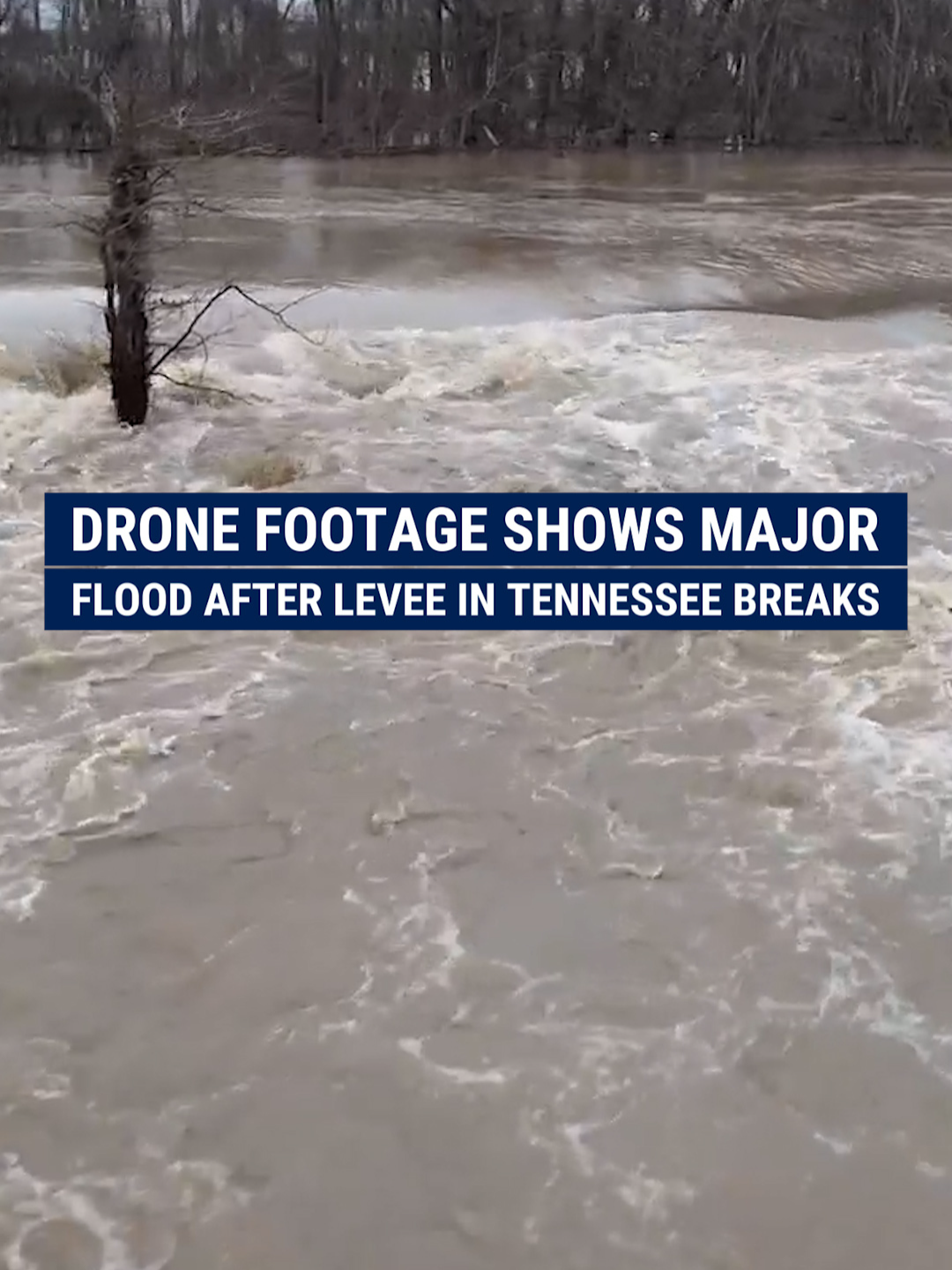 'WHEN THE LEVEE BREAKS': A town in Tennessee is under a state of emergency after a broken levee caused major flooding in the area.