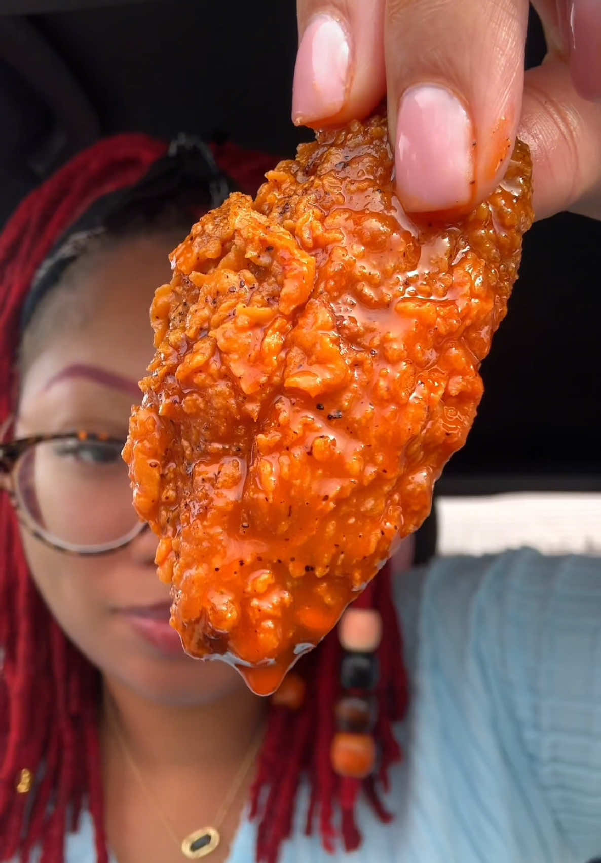 @Popeyes crunchy chicken I’m craving Popeyes so bad rn. 😭 #popeyes #creatorsearchinsights #asmr #mukbang #friedchicken #crunchy #fypシ #fyp 