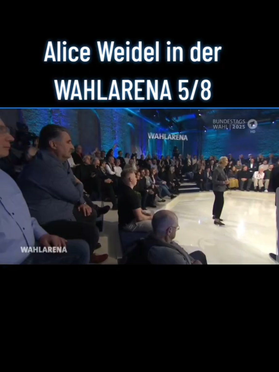 @Alice Weidel #aliceweidel #afd #wahlarena #ard #bundestagswahl @Valle_aus_BaWü 