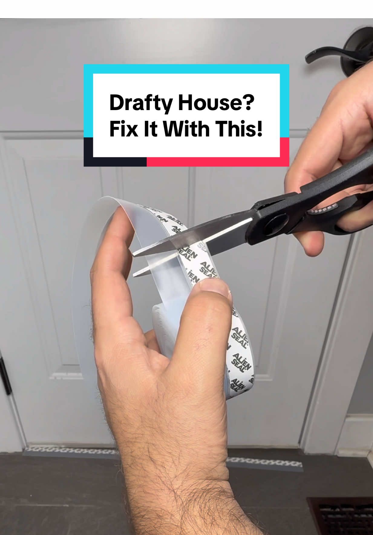 How am I only hearing about this now? If cold air is sneaking in through a door gap or window, replacing the entire door might not be practical—but you don’t have to live with the drafts! Alien Draft Seal easily attaches to your door, sealing the gap and keeping the cold out. No one should have to deal with a drafty home, and thanks to Alien Draft Seal, fixing the problem is quick and simple. Grab yours from the link below and stay warm all winter! #aliendraftseal #draft #insulation #drafts #saveenergy #staywarm #homerepair #DIY #diyproject #homehacks #homeowner #renterfriendly #savemoney #viralvideo #fyp 