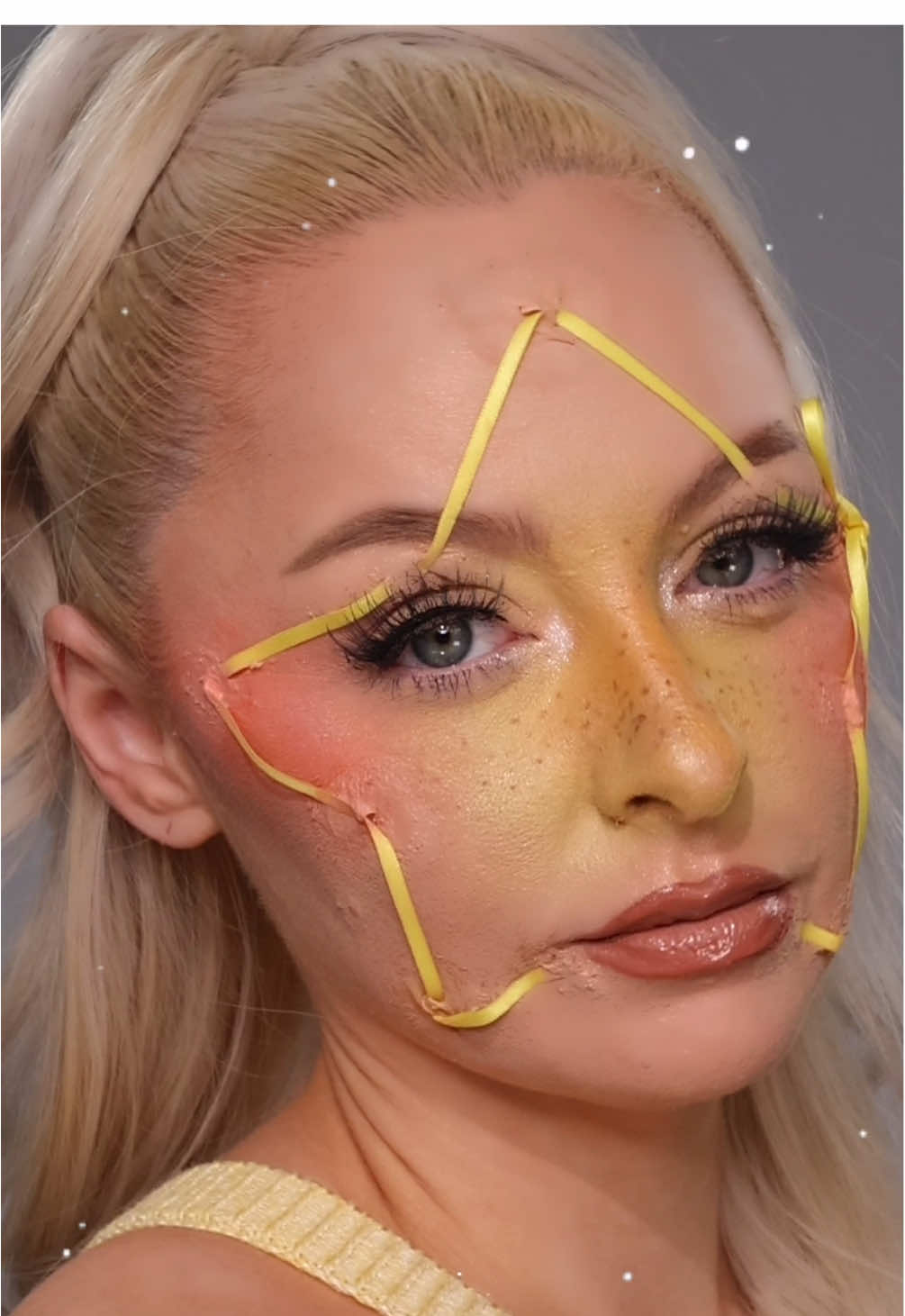 🌟🌟🌟🌟  (eets on the other app, same user) #sfxmakeup #starmakeup #stitchmakeup 