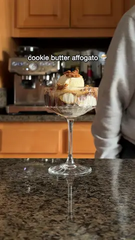 Skipped my morning coffee so I could have an afternoon sweet treat. #coffee #coffeetime #coffeetiktok #coffeeathome #coffeeroutine #coffeetok #espresso #cookiebutter #affogato #cookiebutteraffogato 