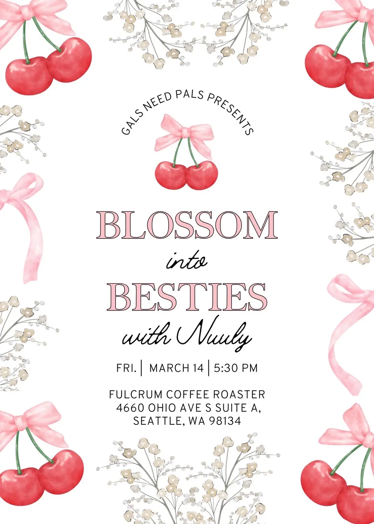 We cannot believe we are launching a FREE event with @nuuly 💕 Join us to meet your new bestie, try fun crafts, and tap into self-love! We’ll be centering ourselves with charms, calming down with coloring, and finding joy by journaling -all while decked out in Nuuly! This event will take place in SEA and has a max of 50 spots! ☺️✨🌸 Attendees will get a month of free Nuuly to come to the event with style. Show up as your true self, whether that’s sequins and sparkles or florals and pastels. NOTE: By attending, you consent to be filmed or photographed and featured on Nuuly’s organic social channels. RSVP in our link in bio!! #nuuly #nuulypartner #cluubnuuly #seattleevents #seattlewa #mynuuly @Gals Need Pals 