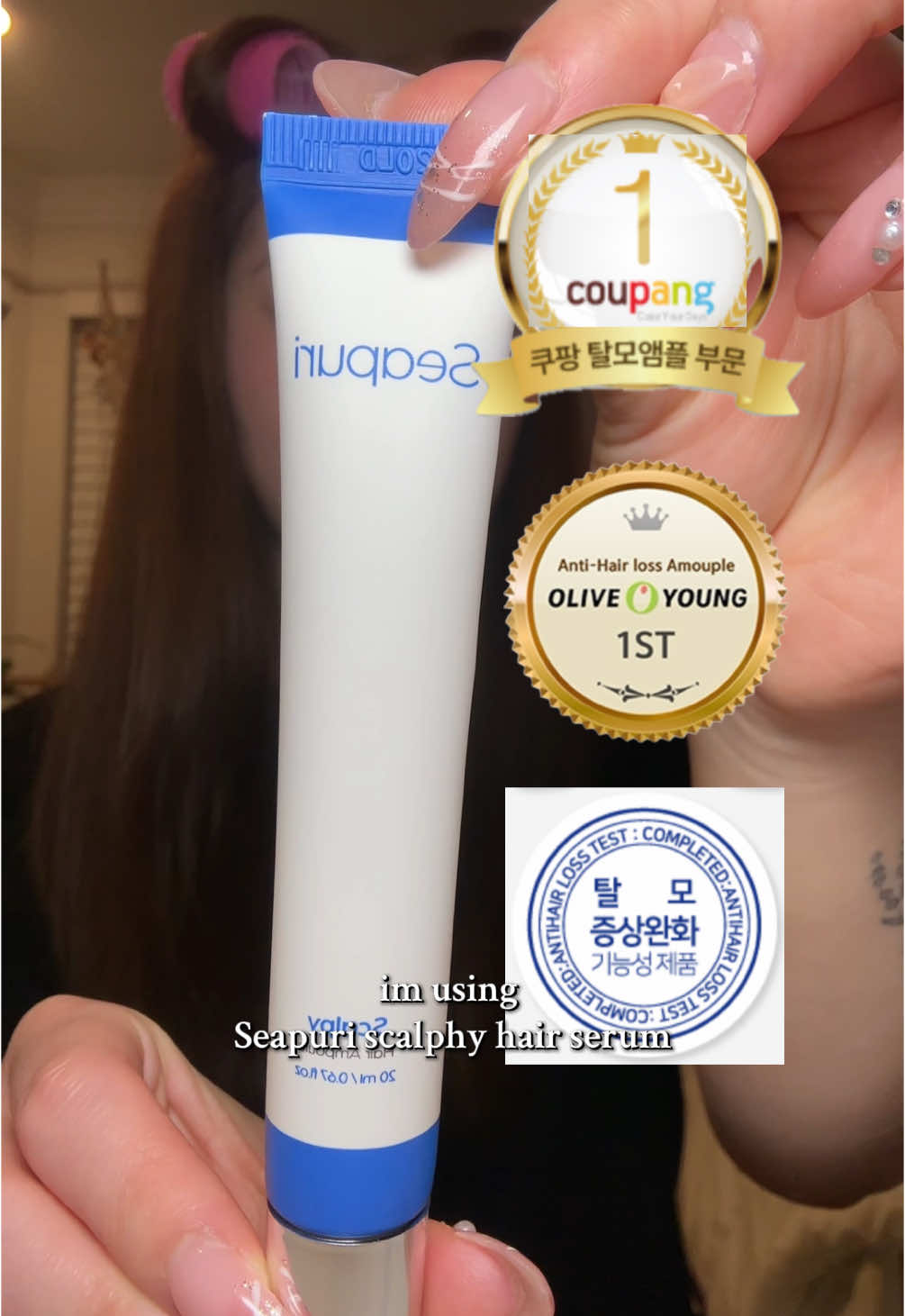 we love a non-greasy scalp/hair serum😍 @Seapuri serum available on Amazon! #seapuri #scalpserum #hairserum #hairloss #hairtok #kbeauty #koreanhaircare #hairgrowth 