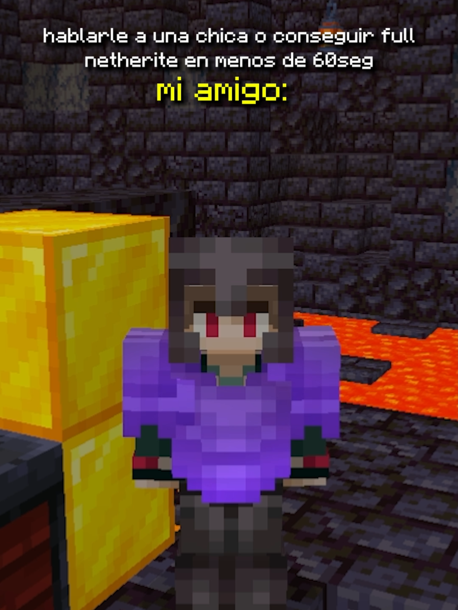 Mi amigo al empezar el mundo #Minecraft