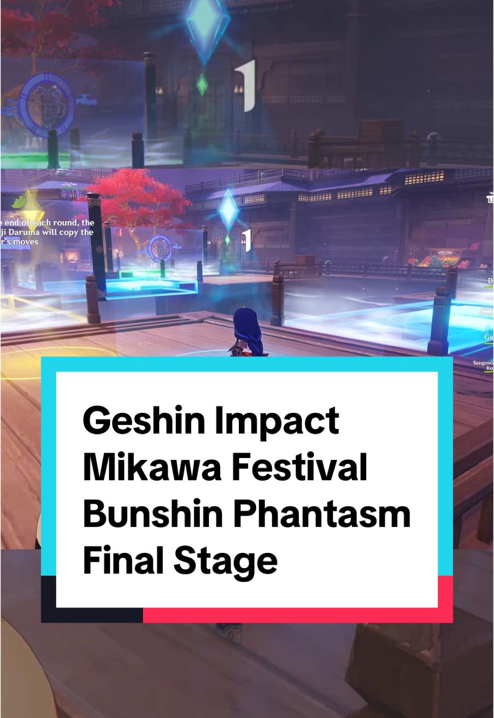 Stage 5 An Unsolvable Conundrum of Bunshin Phantasm which can be played during Mikawa Festival in#GenshinImpact #genshin #hoyoverse 