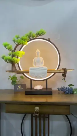 Tượng Phật Thích Ca kèm kệ đèn led đặt tượng hào quang Phật #tuongphat #tuongphatthichca #phatthichca #tuongphatphongthuy #endecor #viral 