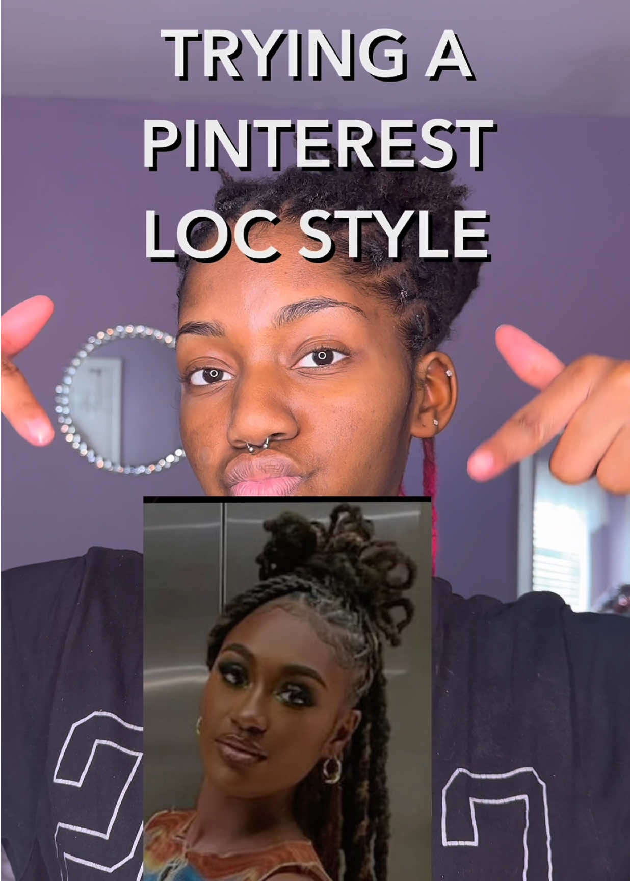 i kinda don’t like how clear this video is you can see everything 😭 #locs #locstyles #locretwist #dyedlocs #pinterestnails #pinterest #kali #halfuphalfdown #halfuphalfdownlocs #hair #fyp #xyzbca 