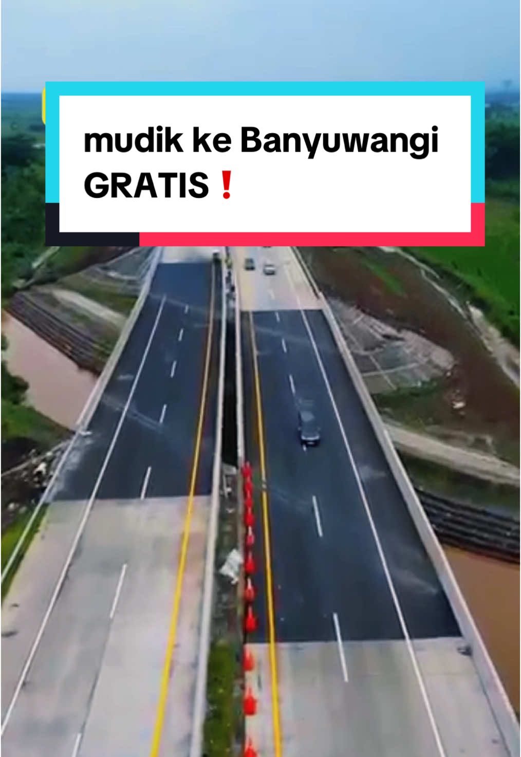 dalam rangka mudik lebaran 2025, ruas tol probowangi akan digratiskan!😍 beretapatan dengan rumor selesainya ruas tol Paiton yang akan dioperasikan pada lebaran nanti. mudik ke Banyuwangi makin cepet karena ada jalan tol😍 #tolprobowangi #tolbanyuwangi #banyuwangi #probolinggo #mudiklebaran 