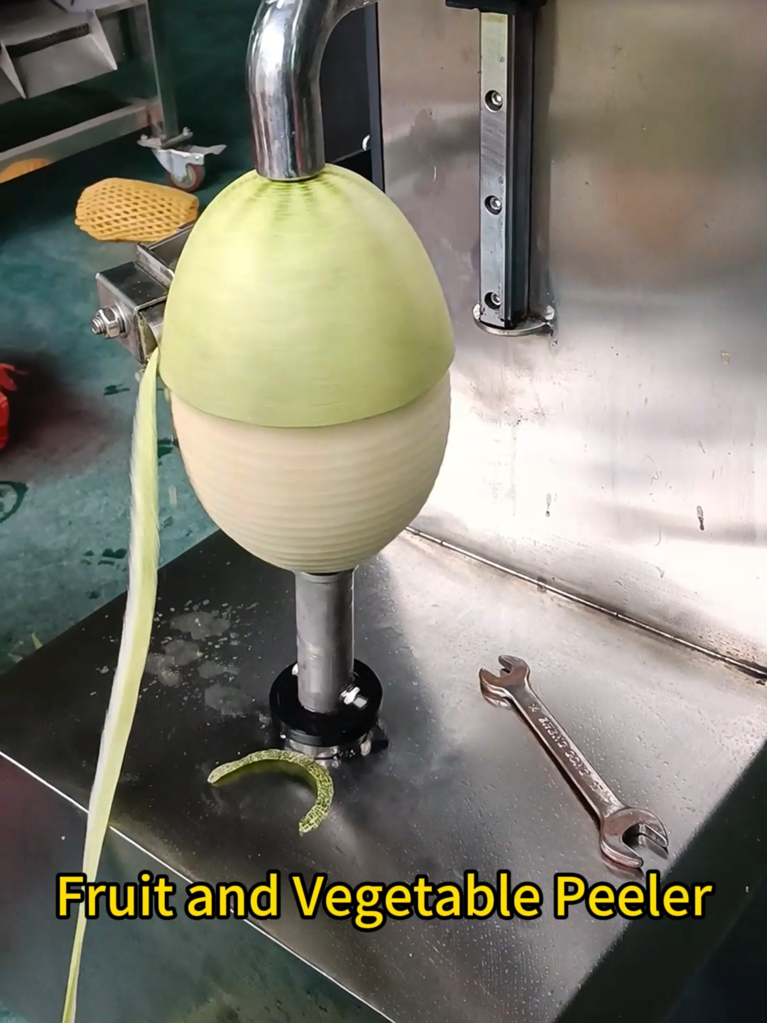 Fruit and vegetable peeling machine #foodmachinery #peelingmachine #pineapplepeeler #fruitpeeler
