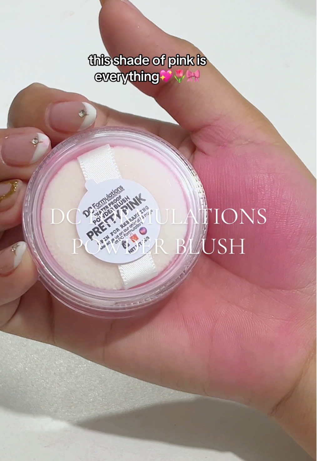 water proof blush from dc formulations✨💖 i love their products!!! @DC Formulations Store - 02 @DC Formulations Store - 01 #dcformulations #pinkblush #blush #cooltoneblush #powderblush 