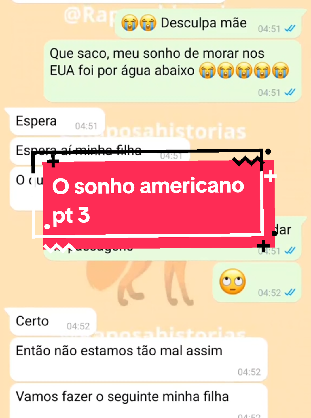 Respondendo a @michellysousaahh o sonho americano pt 3