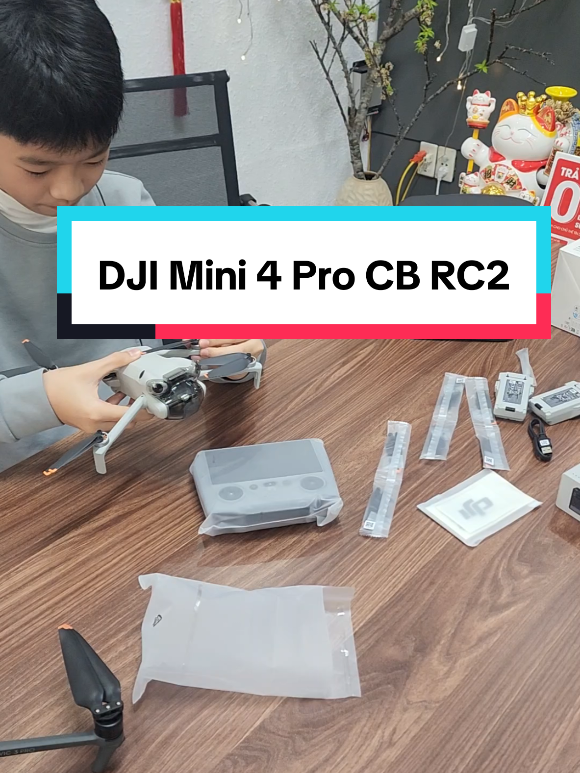 Anh trai qua chốt kèo DJI Mini 4 Pro Combo RC2 tặng sinh nhật con, nhiều chú mơ ước được như con lắm đấy. Chúc con tuổi mới ngoan, học giỏi, sức khỏe.  Cảm ơn 2 bố con đã tin tưởng ủng hộ !!! #djimini4pro 