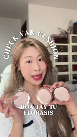 Dạo này thấy hot rần rần rùi!!! Cungf tôi CHECK VAR henn😆 #haleychiase #reviewlamdep #thuvienmakeup #florasis #cushion #xuhuong #fypシ゚ 