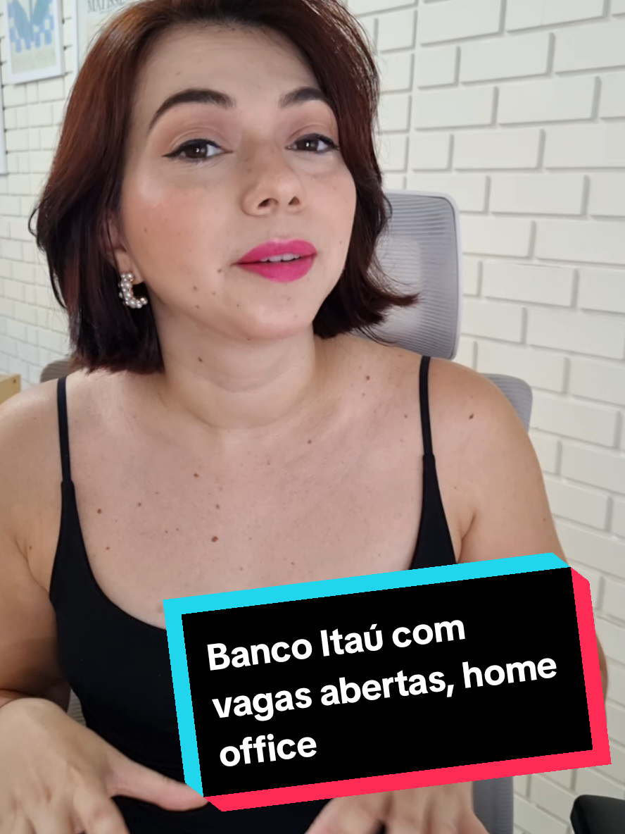 Banco Itaú com vagas abertas pra trabalhar em casa #vagas #homeoffice #vagasdeemprego 