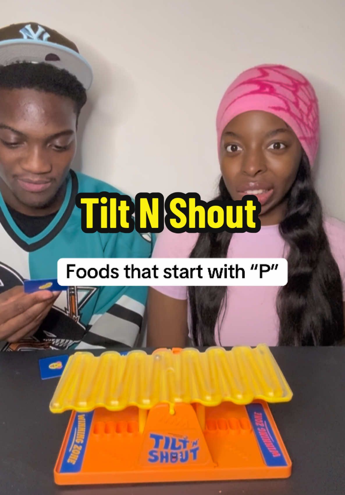 Why is this game SO stressful??!! 😭#tiltandshout #boardgametok #couple 