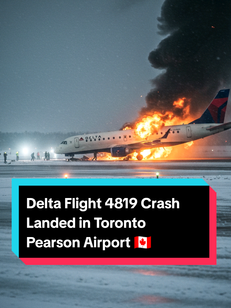#creatorsearchinsights Delta Flight 4819 crashed in Person Airport Toronto.  In a harrowing incident at Toronto Pearson International Airport, Delta Air Lines Flight 4819 from Minneapolis crash-landed, flipping upside down upon impact. Miraculously, all 80 passengers and crew survived. Eighteen individuals sustained injuries, with three in critical but stable condition. Passenger John Nelson described the terrifying moment: 