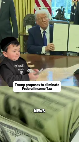 Trump propises to eliminate federal income Tax!#news #fyp #trump #tax #elonmusk 