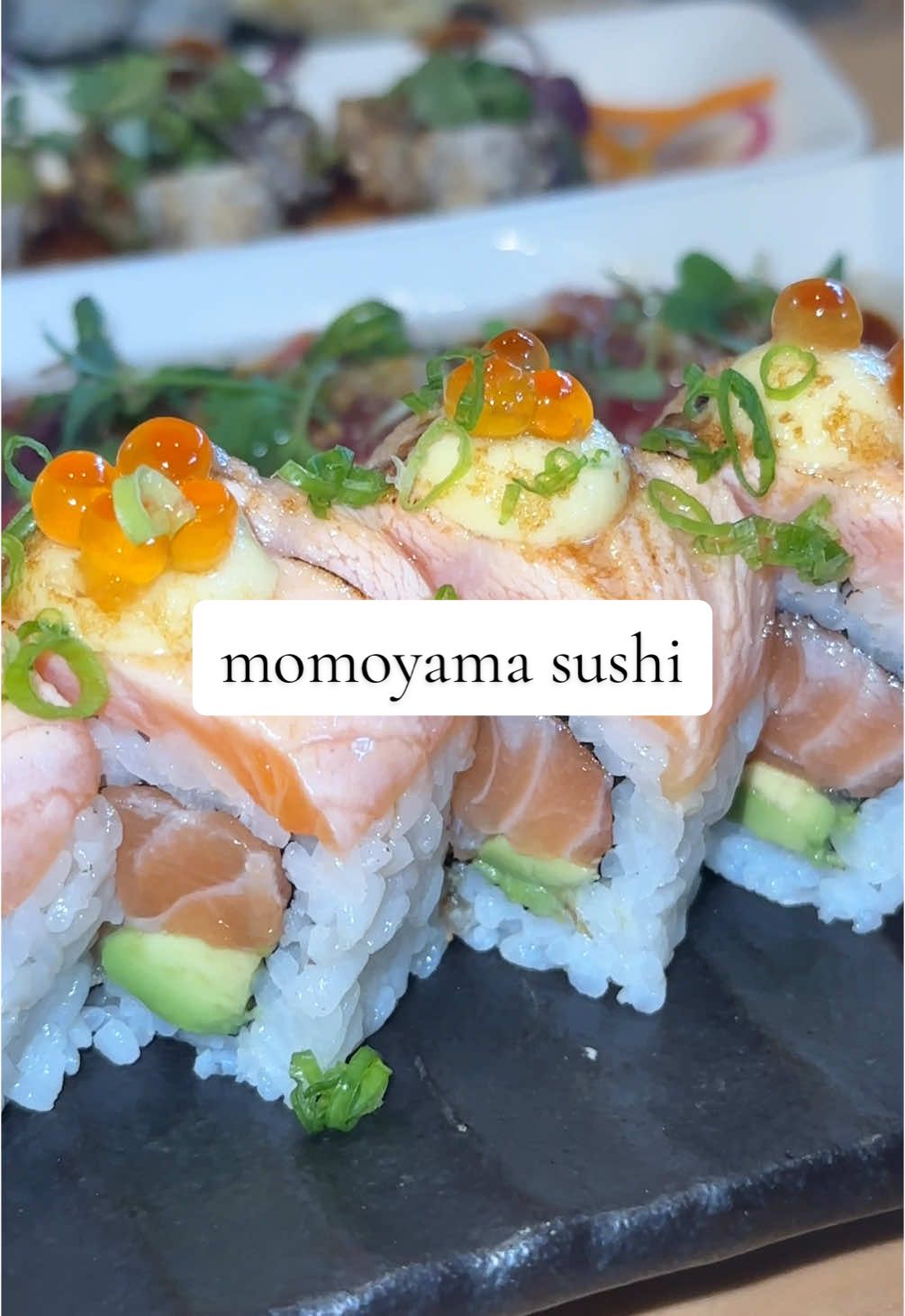 did you really get sushi if you didnt eat spicy tuna crispy rice?! 😋😍 #sushi #sushimukbang #mukbang #pdx #momoyama #fyp #foryoupage #xyzbca 