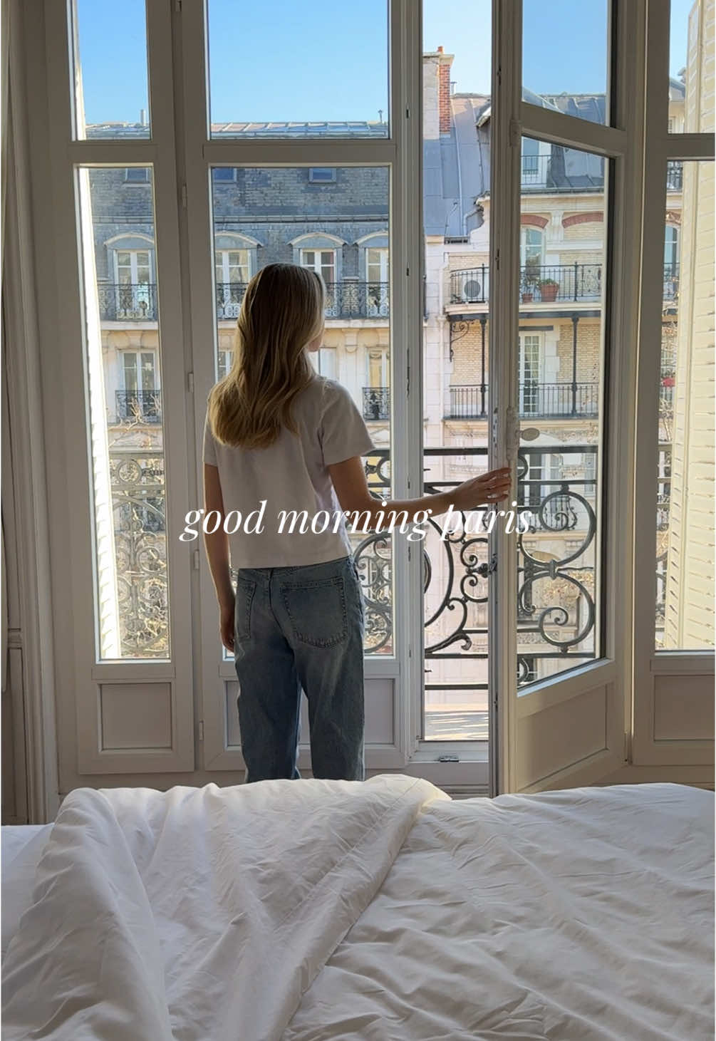 a perfect morning in the perfect apartment 🕊️ @Blueground made paris feel like home 🤍 comment 'Blueground' below and i’ll DM you a discount for your next stay! 🫶🏼 #paris #parisapartment #parisvibes #apartmenttour #morningvlog #aesthetic #parisian #morning #Vlog