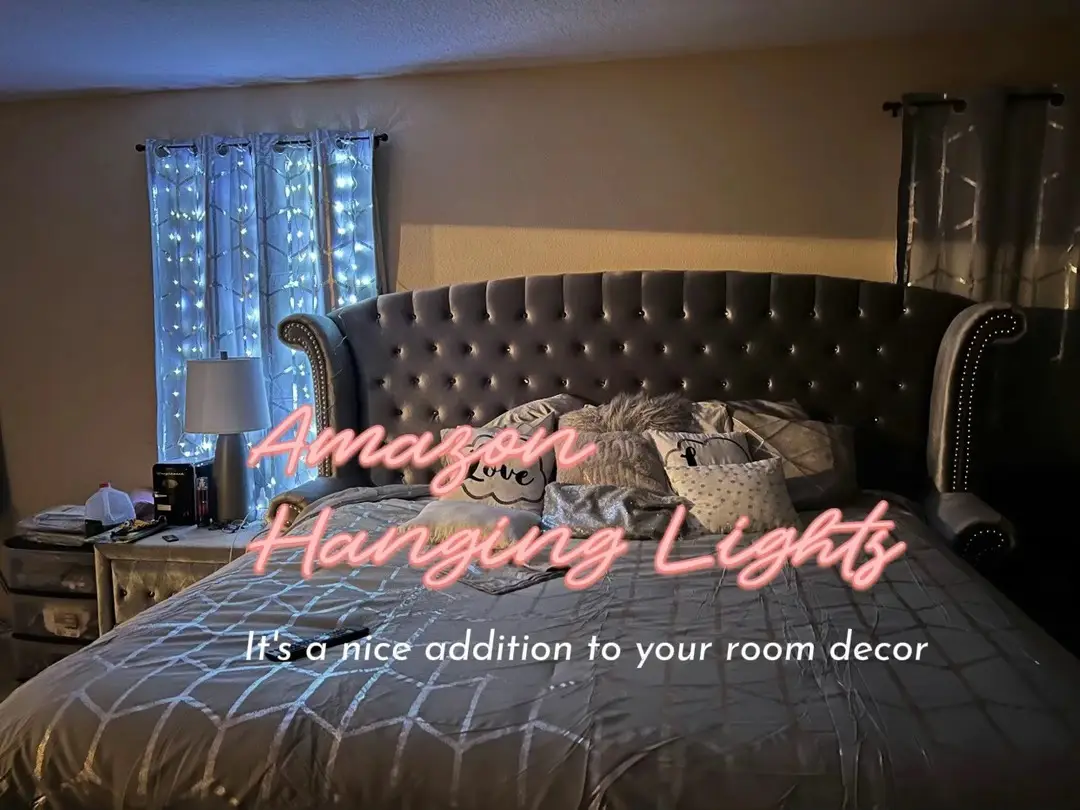 Item: Hanging Lights Purchased from: Amazon ⭐️Overall rating: 8/10 Additional Tips: Be careful they are easy to tear #​bedroom  #​bedroomideas  #​bedroominspiration  #​amazon   #​amazonfinds#Lemon8 