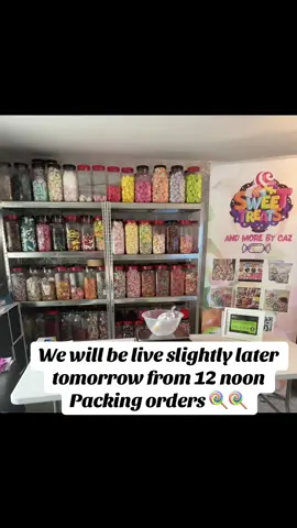 We will be live slightly later tomorrow from 12 noon packing orders #sweets #treats #SmallBusiness #shropshire #ironbridge #bridgnorth #muchwenlock #broseley #teamworkmakesthedreamwork #telford 