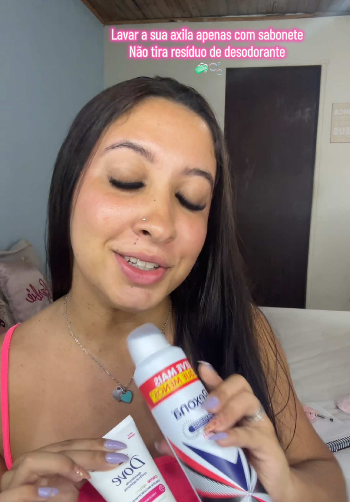 Eai voce sabia amigaaa? Bora tirar esse desodorante direito emm🫢✨ . #desodorante #oleocorporal #axilasoscuras #axilas #axilasmanchadas #creatorsearchinsights 