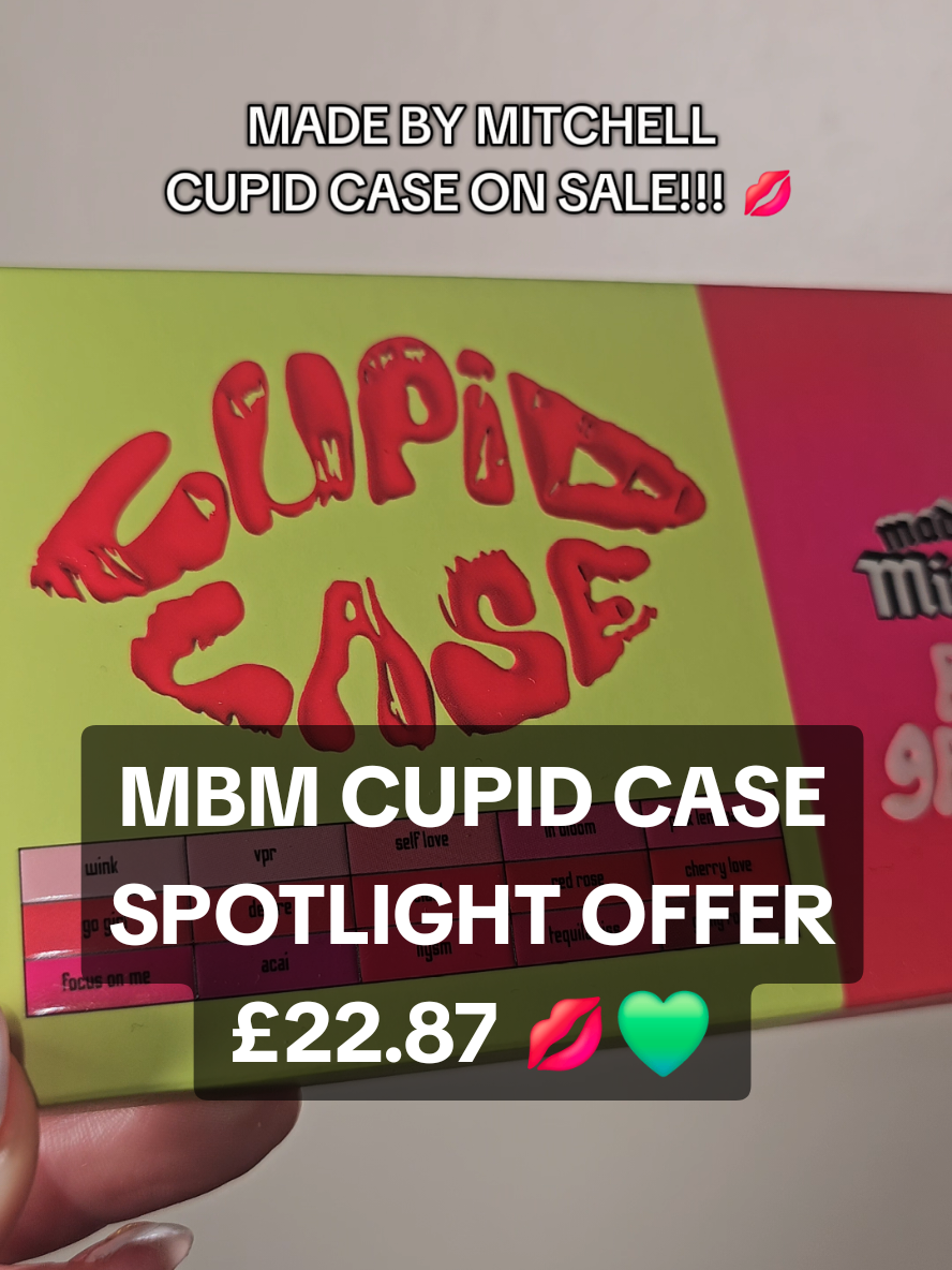 15 LIPSTICKS FOR £22.87 💋💚 #madebymitchell #spotlightfinds #cupidcase #madebymitchellcupidcase #tiktokmademebuyit 