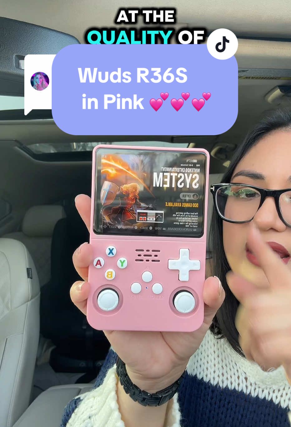 Replying to @Tamara @Wuds Game Store in Pink for the #GamerGirl #retroconsole #retrogaming #retrogamingontiktok #wudsr36s #handheldgaming #pink #pinklover #tiktokshoploveatfirstfind #spotlightfinds #tiktokshopfinds 