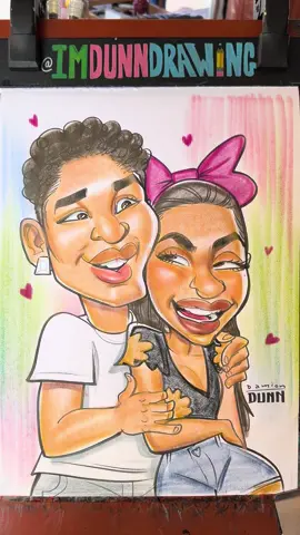 Thank you guys SO MUCH for coming back for another caricature. I hope to see you again next year 😊 #cute 