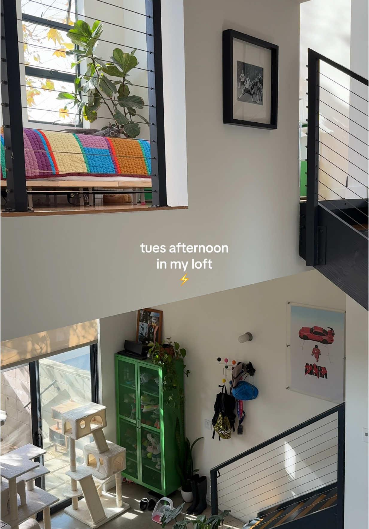 4 stories of color 🌈⚡️ #loftapartment #venicebeach #apartmenttour #loft 