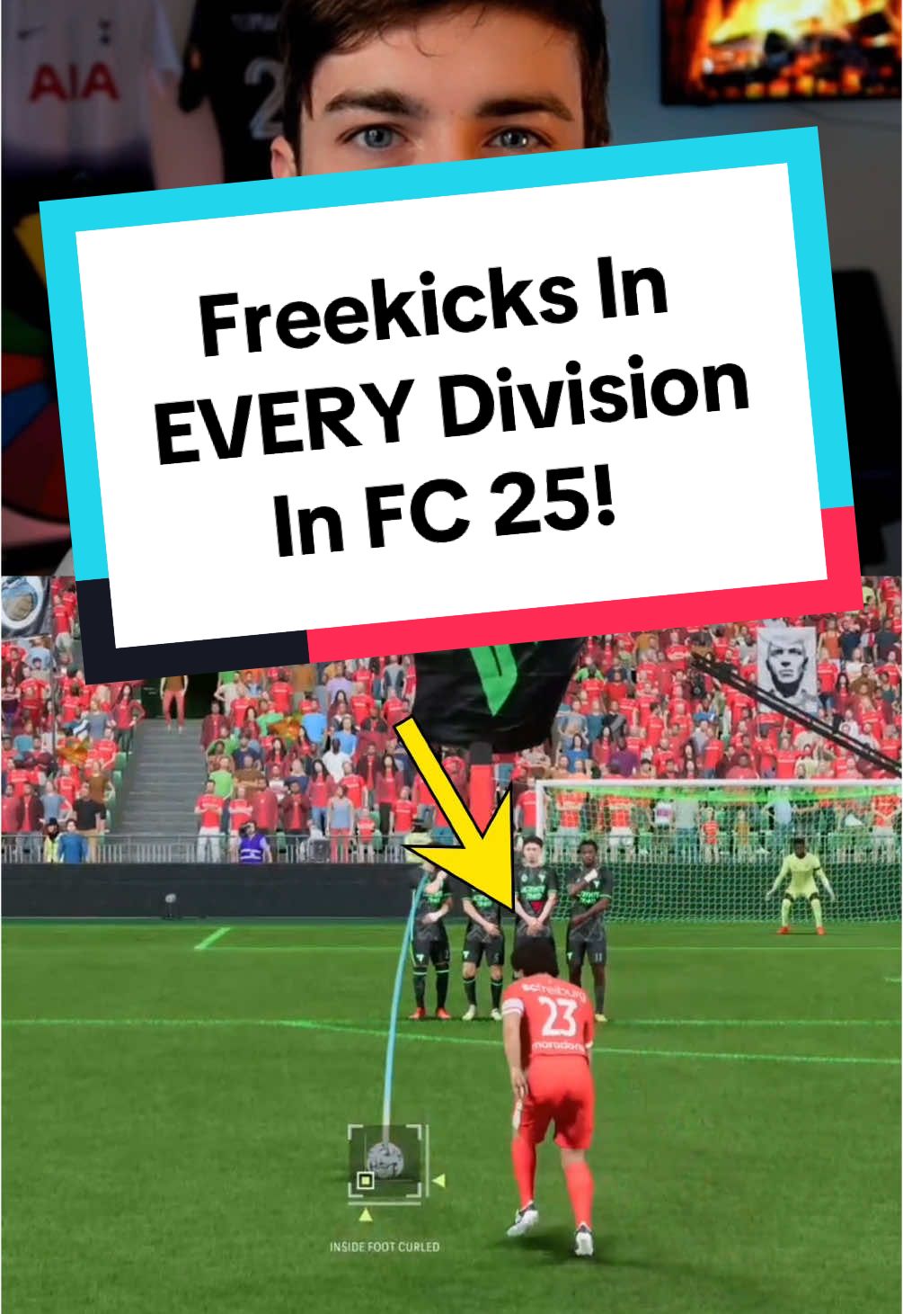 Freekicks In EVERY Division In FC 25! #eafc #fc25 #eafc25 #freekicks #fifa #fut #fifafreekick #freekicktutorial #Soccer #divisionrivals 