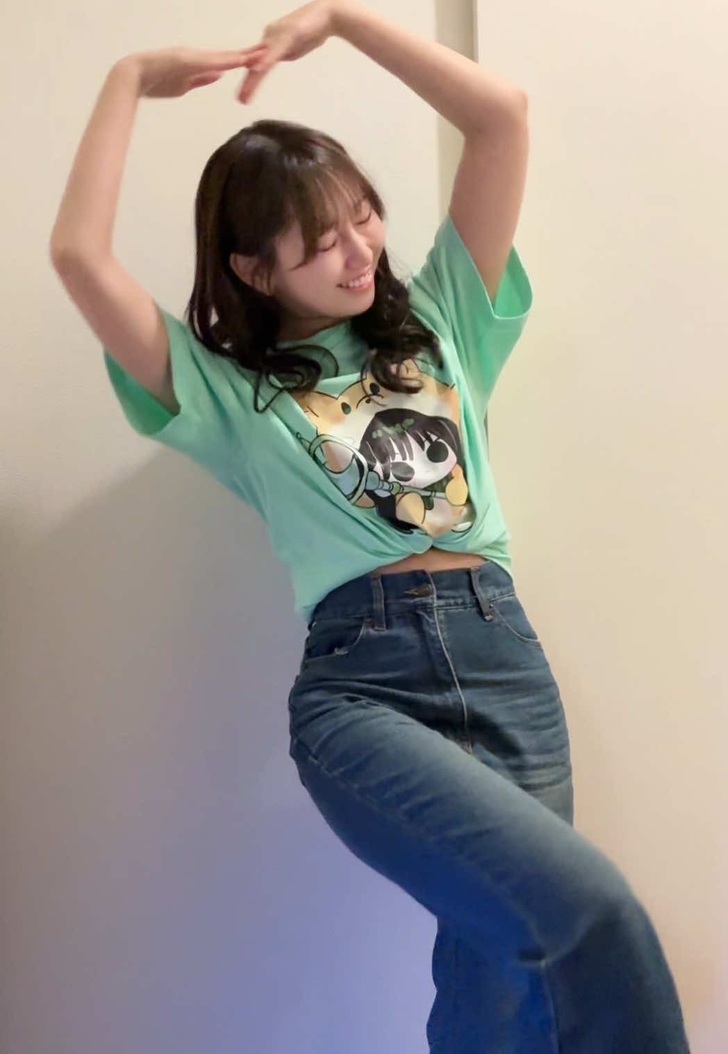 可愛すぎるグッズTシャツ🦊🍀#久喜なほ #fyp #運営さん大好き 