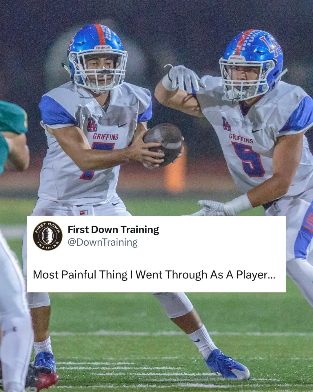 In my first career varsity start in high school I started out the game nearly perfect but ended up throwing 5 INTs, losing us the game and learning a lot about the right way to prepare. Hopefully this story can shed some insight if you guys are going through any type of failure with football. 