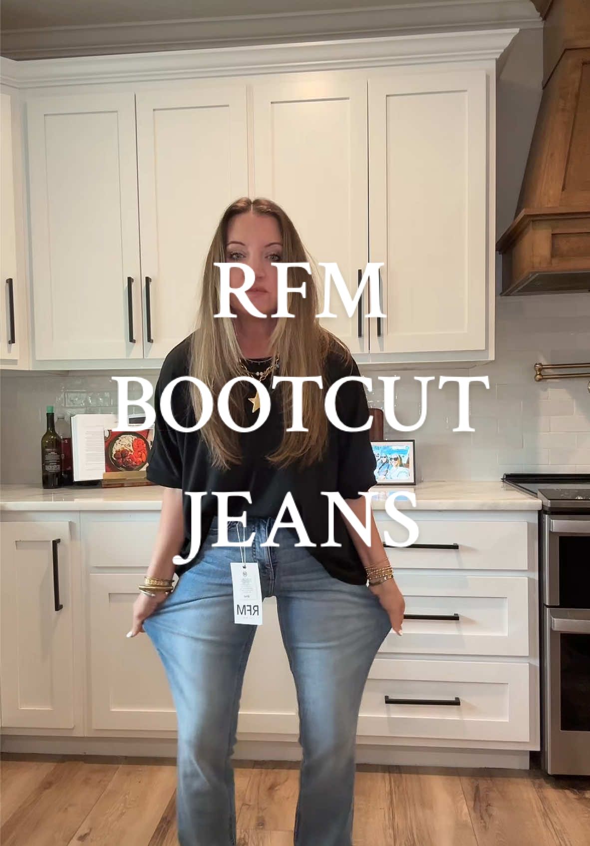 I’m 5’3 for reference #rfmjeans#bootcutjeans#jeans#womensjeans @Alexander Jane #alexanderjane#womensjeans 