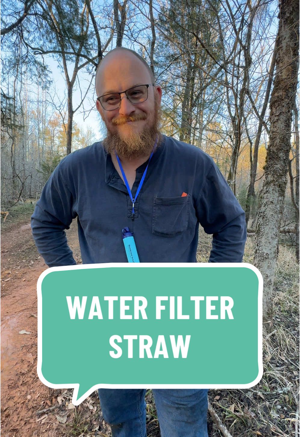 This portable water filter straw actually works! #waterfilterstraw #waterfilter #waterfitration 