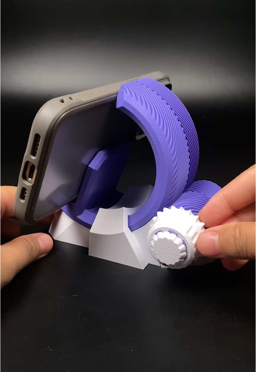 3D Printed Herringbone Gear Phone Stand #3dprinting