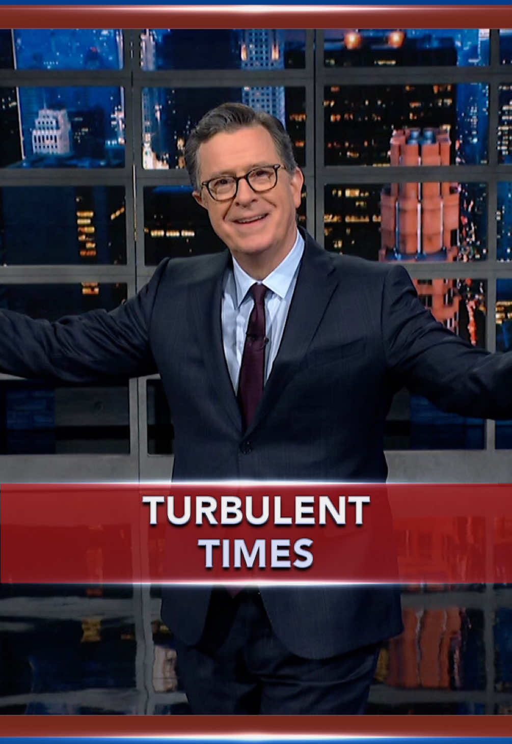 When things feel low, we go light! #StephenColbert 