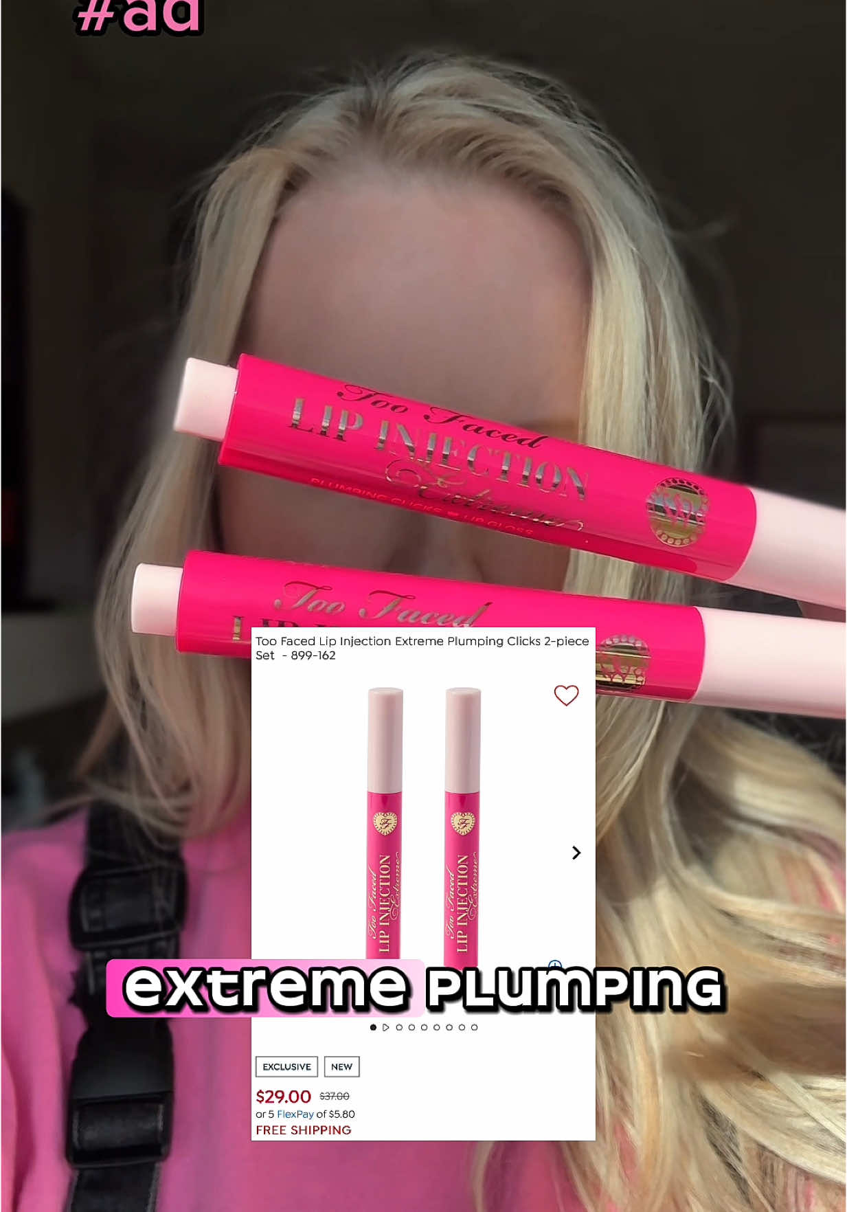 #ad #HSNInfluencer Hurry, y’all, before they realize how INSANE this deal is!!! Grab TWO ✌🏻 @Too Faced Lip Injection Extreme Plumping Clicks lip glosses for $29 @HSN, Inc !!  🤫 These are usually $28 for ONE! 🤯 RUN! 🏃🏼‍♀️ Comment PLUMP for the 🔗 to your inbox! 🔗: http://hsn.uqhv.net/PO6gMX #LoveHSN #lipgloss #lipplumper #momlife #fy #fyp 