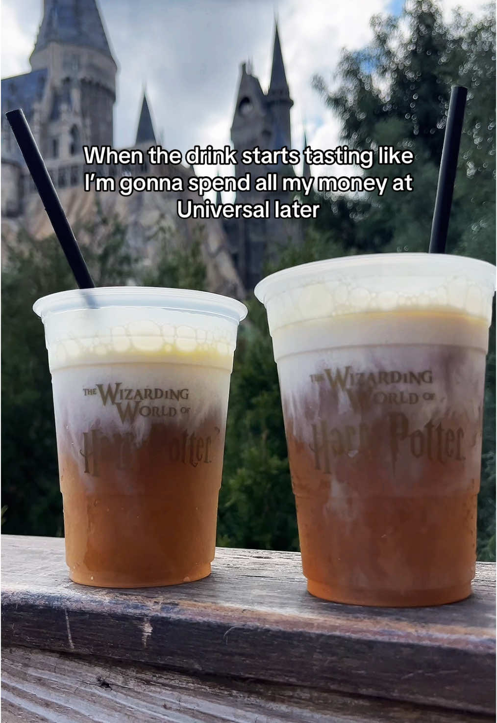 Butterbeer is always the right answer 👀 #universalstudios #harrypotterworld #butterbeer #fyp 