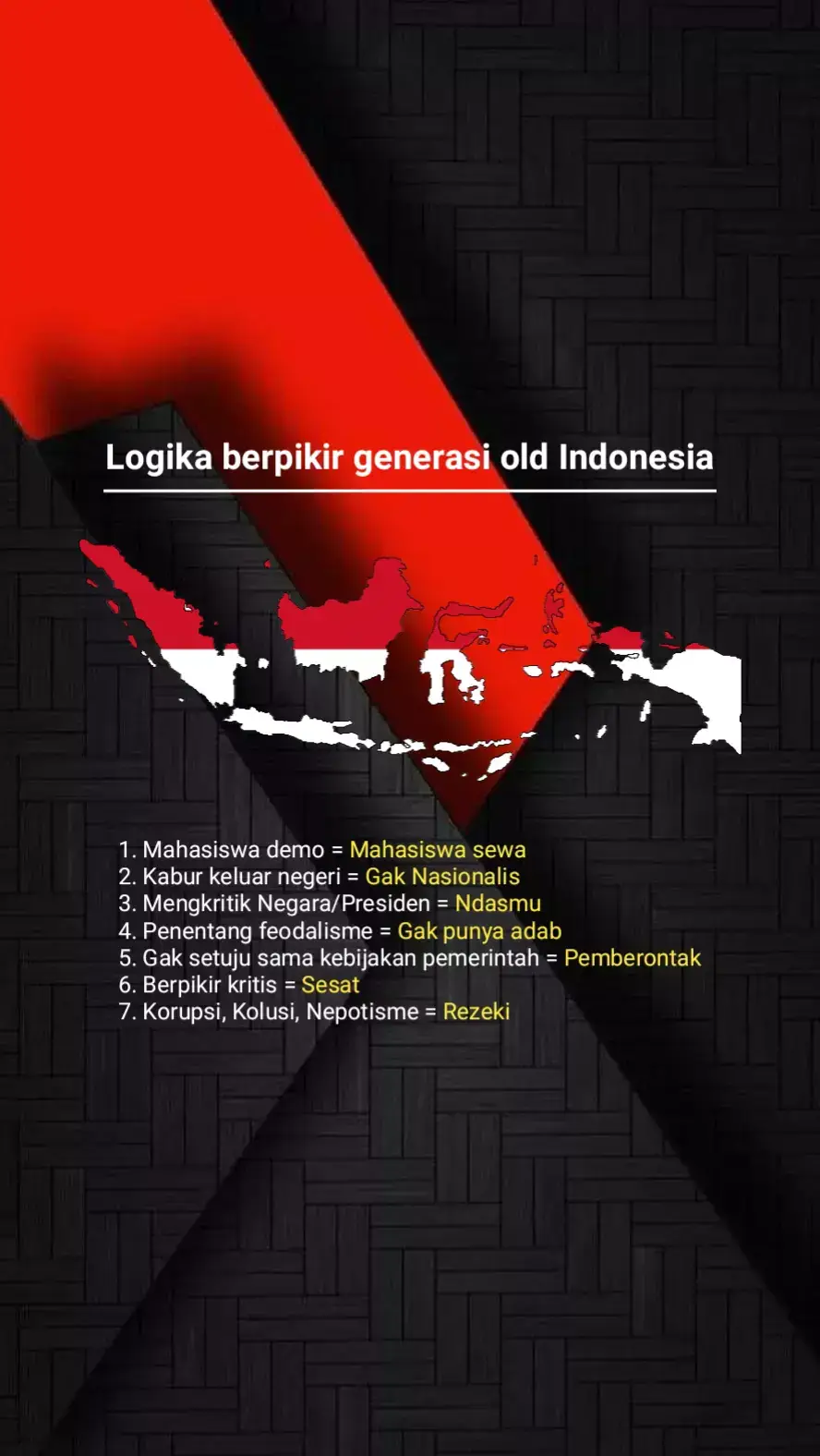 logika berpikir generasi old #indonesiagelap 