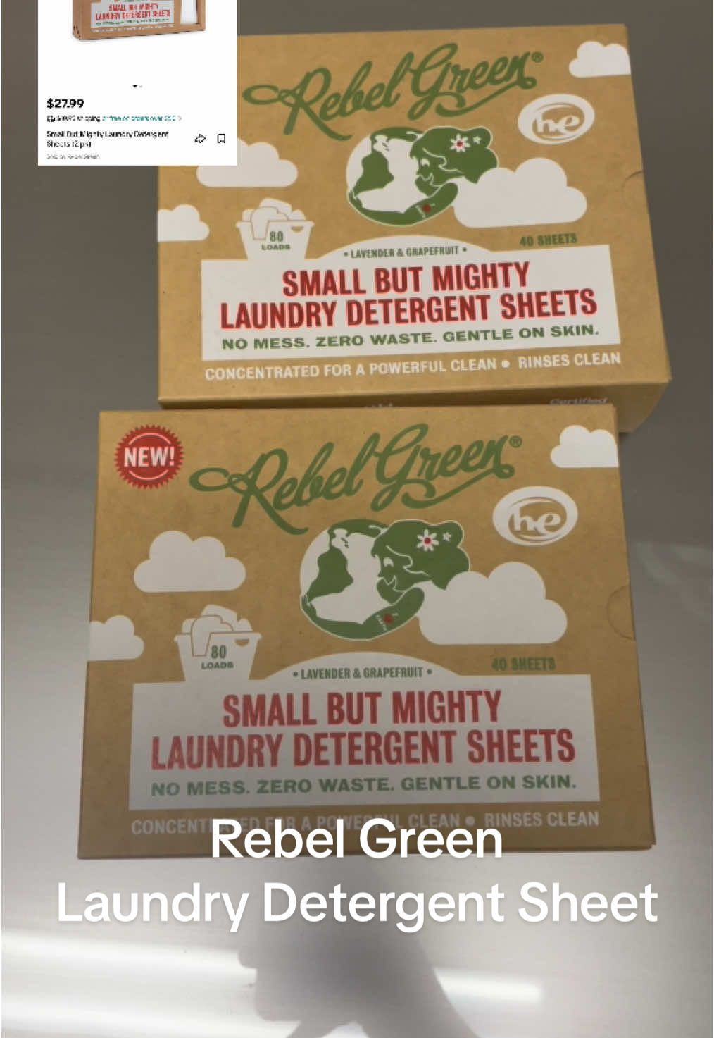 This is perfect detergent small and mess free #laundry #detergent #detergentsheets #womenownedbusiness #rebelgreen 