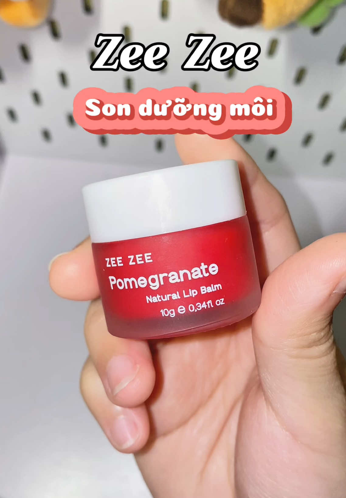 Son dưỡng môi lựu thơm ngọt 🌺 #zeezee #sonduongluudo #sonduong #pomegranate #viral #xuhuong #review #sonduongmoi 