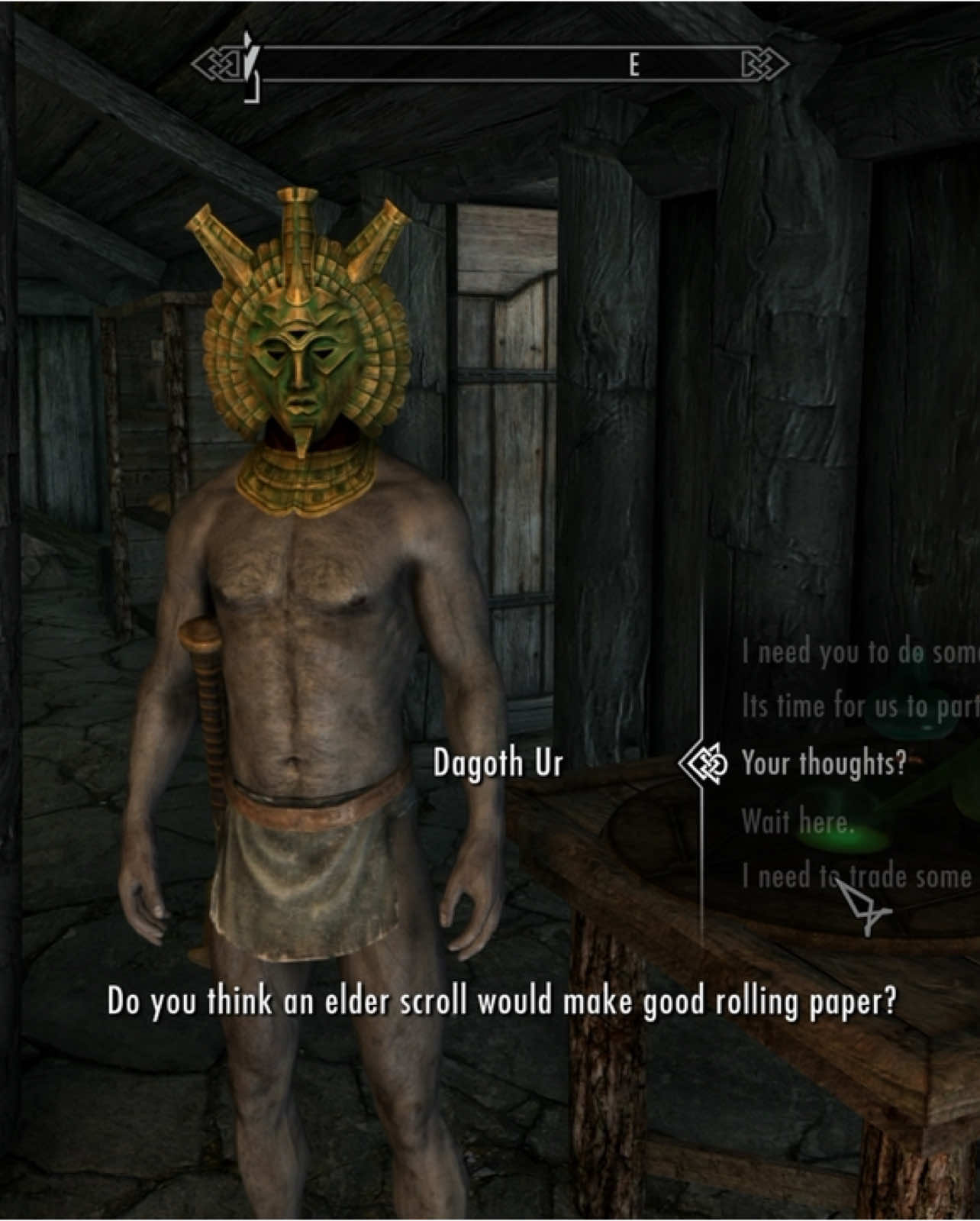 The Dagoth Ur follower mod has to be the funniest thing, #skyrim #pc #moddedskyrim #dagothur 