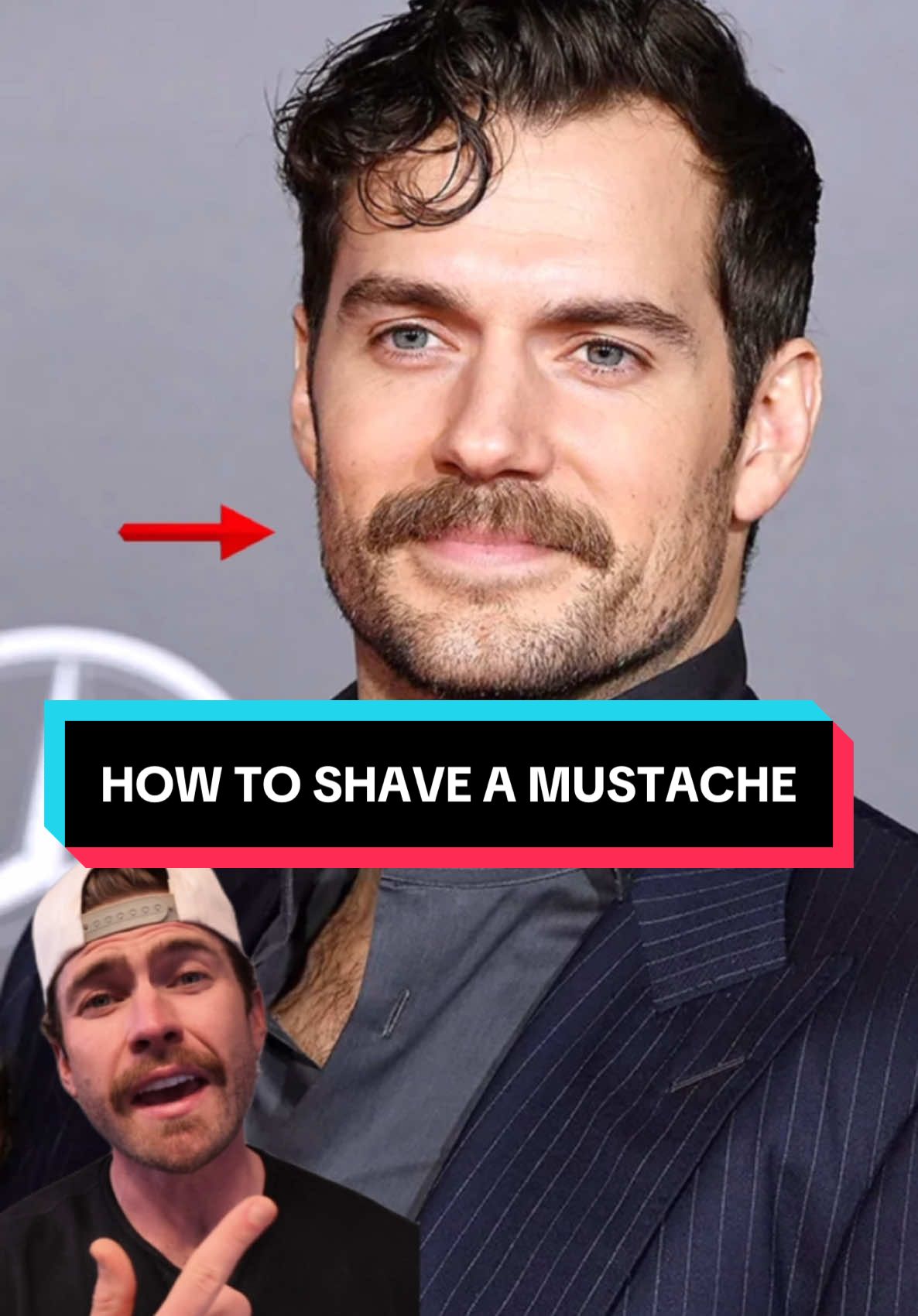 This is a step by step following along on how to shave the perfect mustache👨🏼 it’s so simple  #mustache #barber #shaving #beard #grooming #jawline #styletip #masculine #shavingtips #shavingroutine 