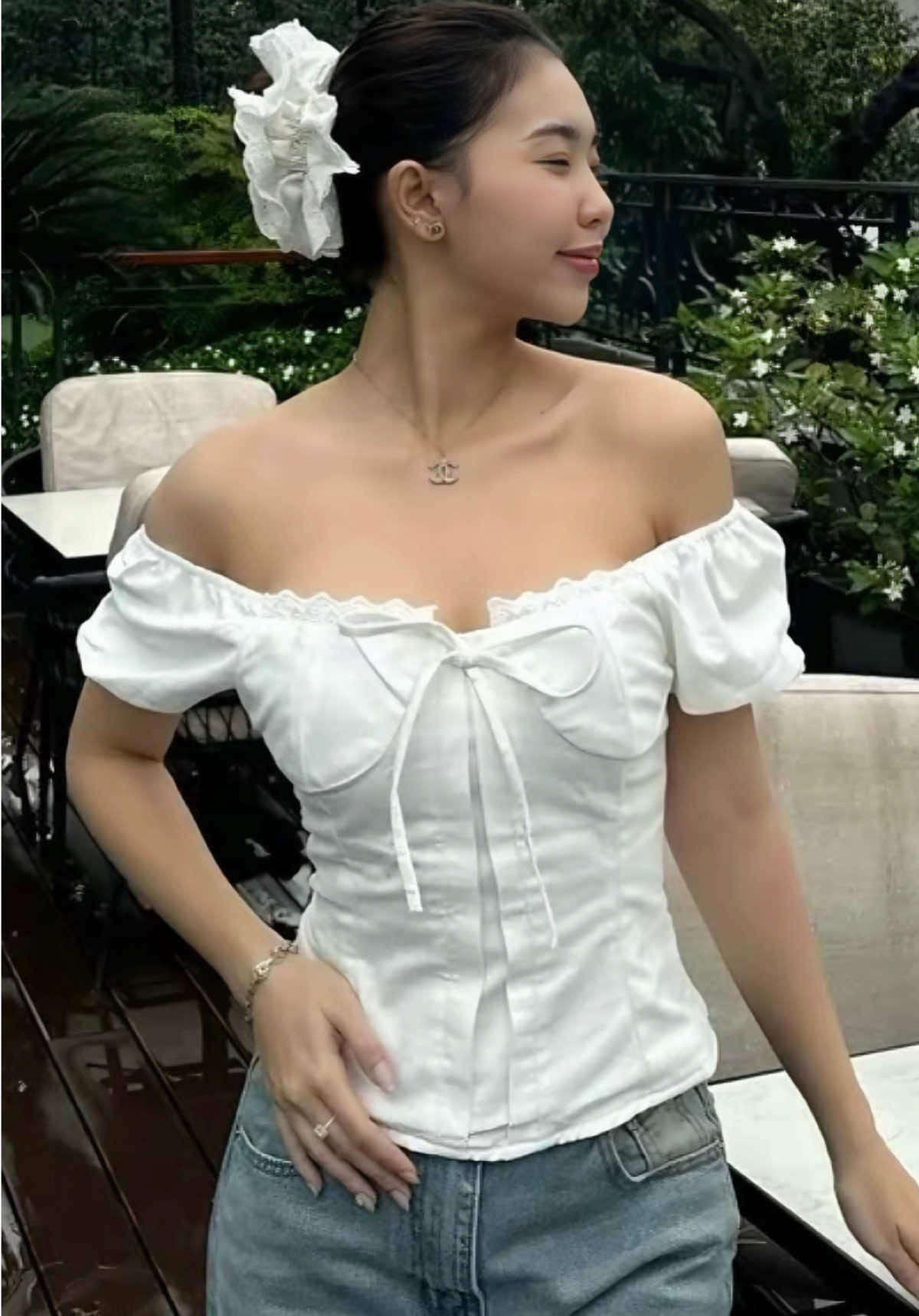 Áo Kiểu Linen Viền Ren Tay Bo #aokieu #vairal #xuhuong #trending #tiktok 
