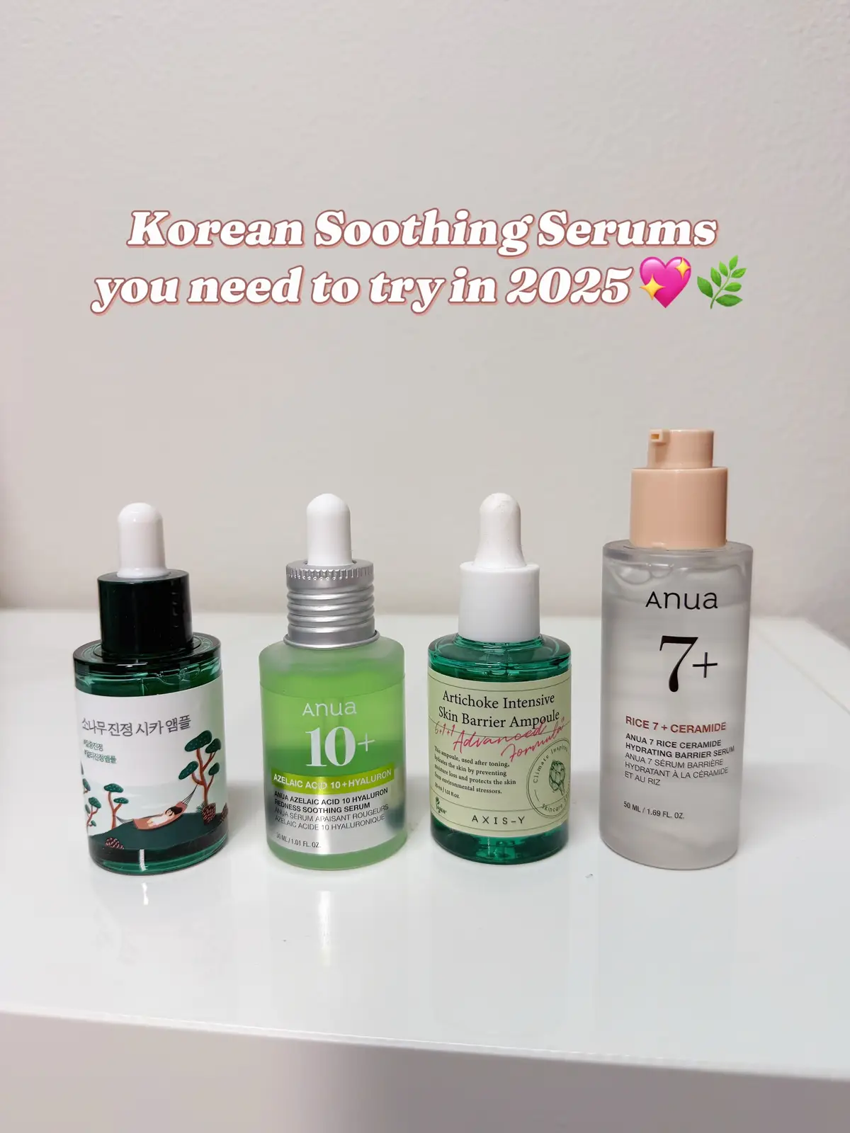 TOP 4 soothing serums at Olive Kollection for acne prone skin!  ✨If dehydrated or your skin barrier is damaged, we recommend: Anua 7 Rice Ceramide Hydrating Barrier Serum or the Axis Y Artichoke Ampoule ✨If you have oily skin, or acne scars you wish to help brighten, the Anua Azelaic Serum is *chef’s kiss* ✨If you want a gentle exfoliating serum that is also soothing, the Round Lab Pine Cica ampoule is amaaazing  #olivekollection #acneprone #acneskin #acnetreatment #oilyskincare #glassskin #koreanskincare #glassskinroutine 