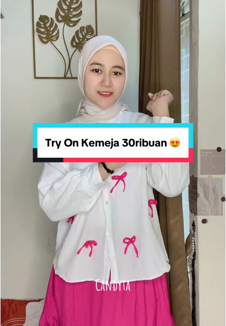 KEMEJA PITA COQUETTE 🎀 Serius 30ribuan aja 😍 Secakep ini ga nyangka kan? @ADM.FASHION  #kemejapita #kemejapitacoquette #amarablouse #admfashion #kemejawanita #bismillahfyp #fyp 