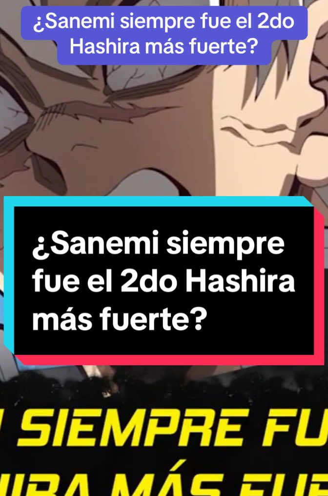 ¿Sanemi siempre fue el 2do Hashira más fuerte? #anime #manga #demonslayer #kimetsunoyaiba 